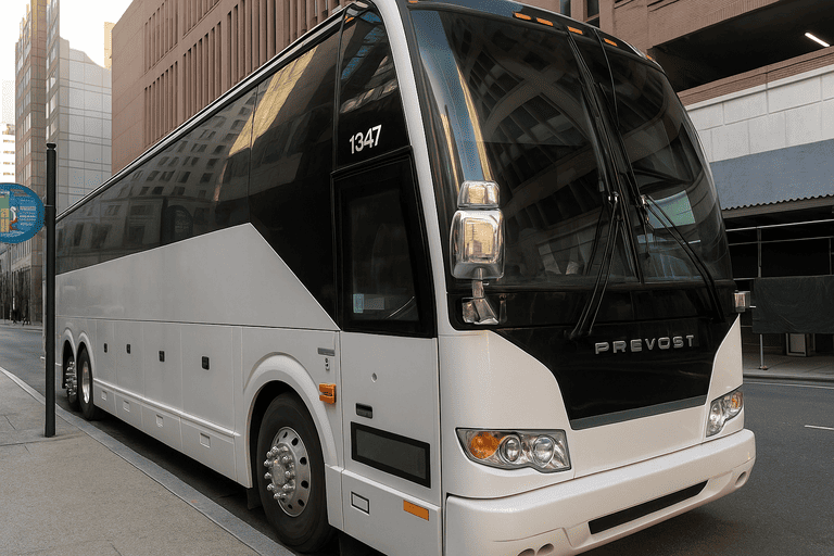 a Charter Bus Rental Sandy Springs coach bus