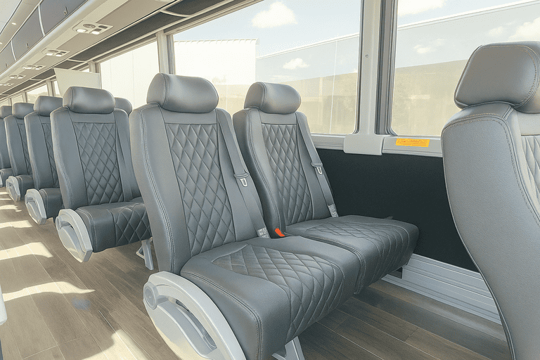 interior of Charter Bus Rental Sandy Springs charter bus